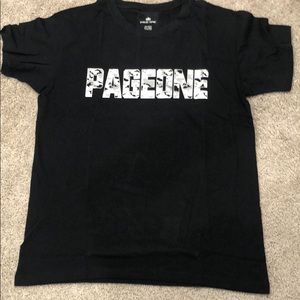 New men's black T-shirt
